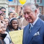 Prince Charles of Wales visits Carlos Rosario School